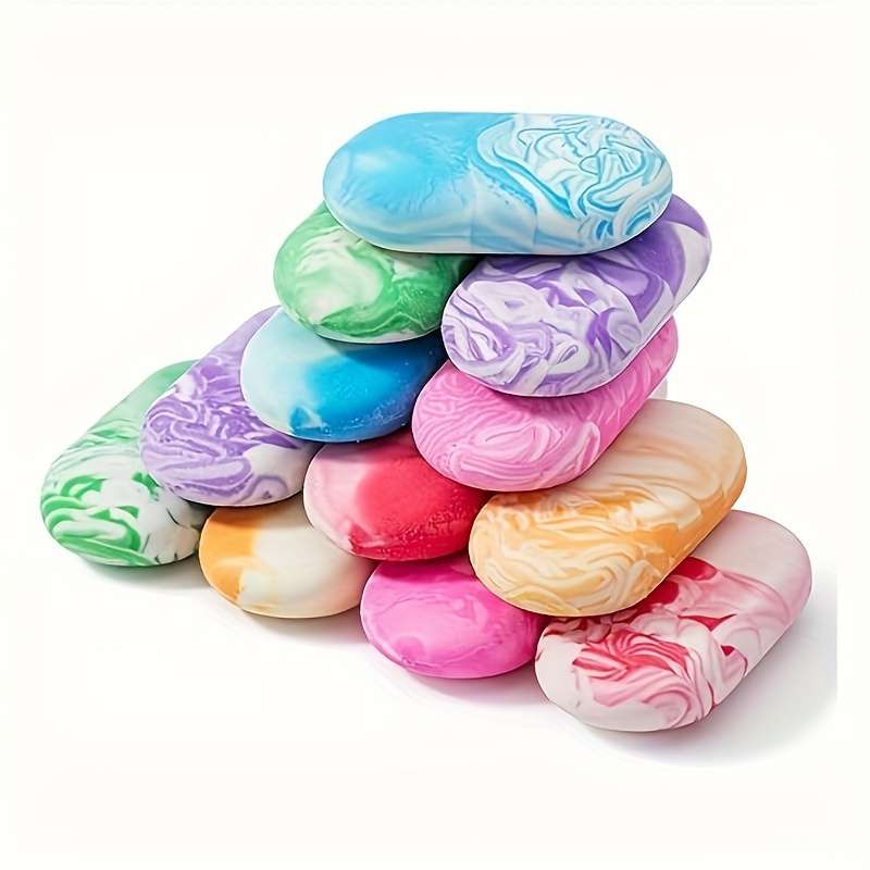 3 Pieces Marble Pencil Eraser