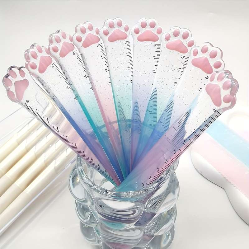 3-Pack Cat Claw Ruler 15cm