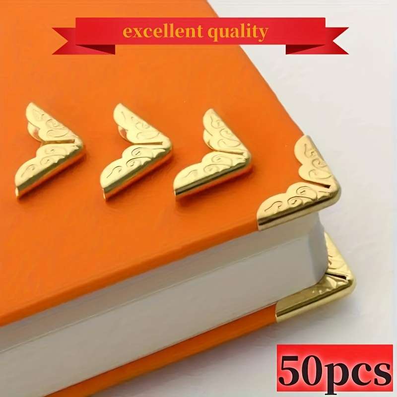 50pcs, Iron Decorative Triangular Edge Protectors