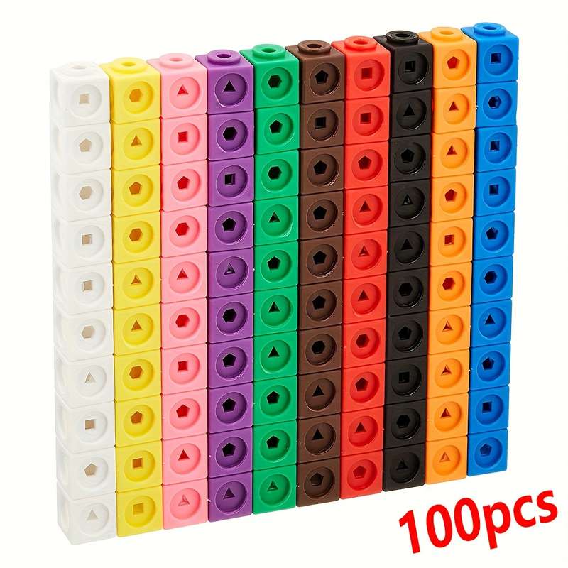 Math Link Cubes Set 100 Cubes