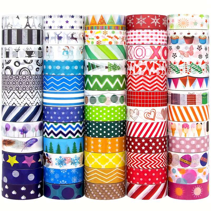 Value Pack Of 60 Cute Wa Tape Rolls