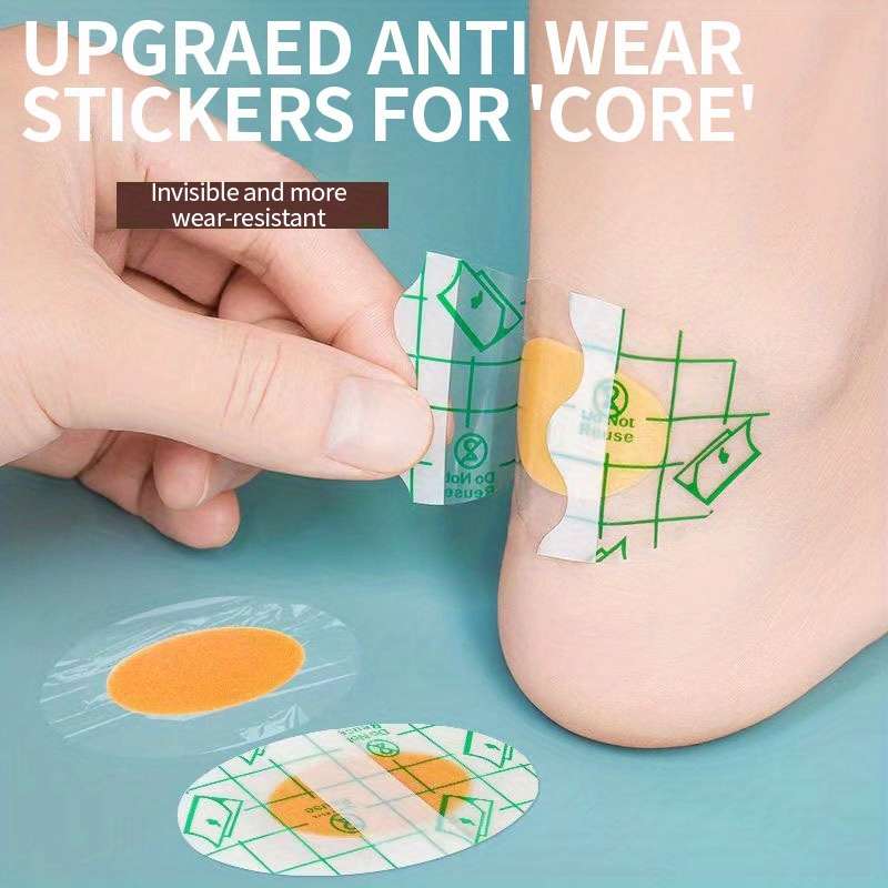 40pcs Professional Waterproof Heel Tape Stickers