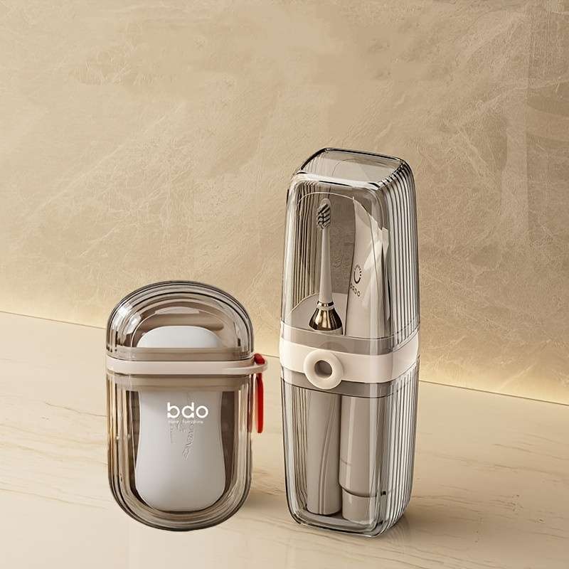 Travel Toothbrush Cup And Soap Dish Set