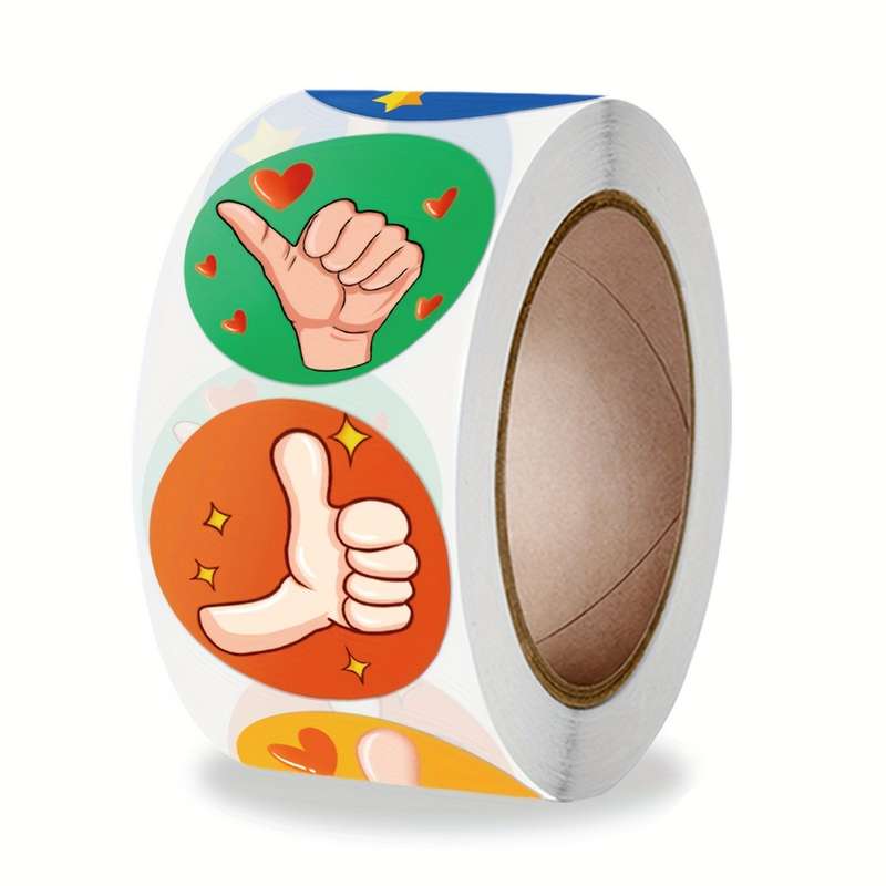 500 Glossy Round Paper Stickers