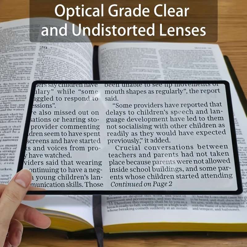 1 Piece Of Ultra-Thin High Power Magnifying Glass