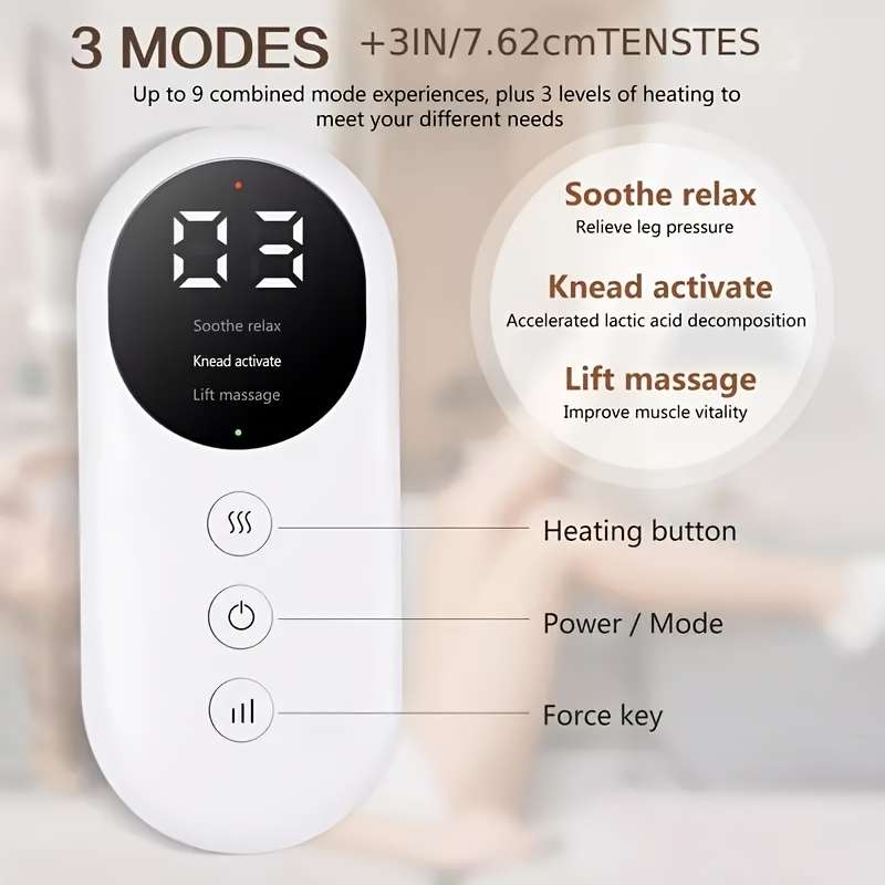 Electric Leg Massager With Heating Function