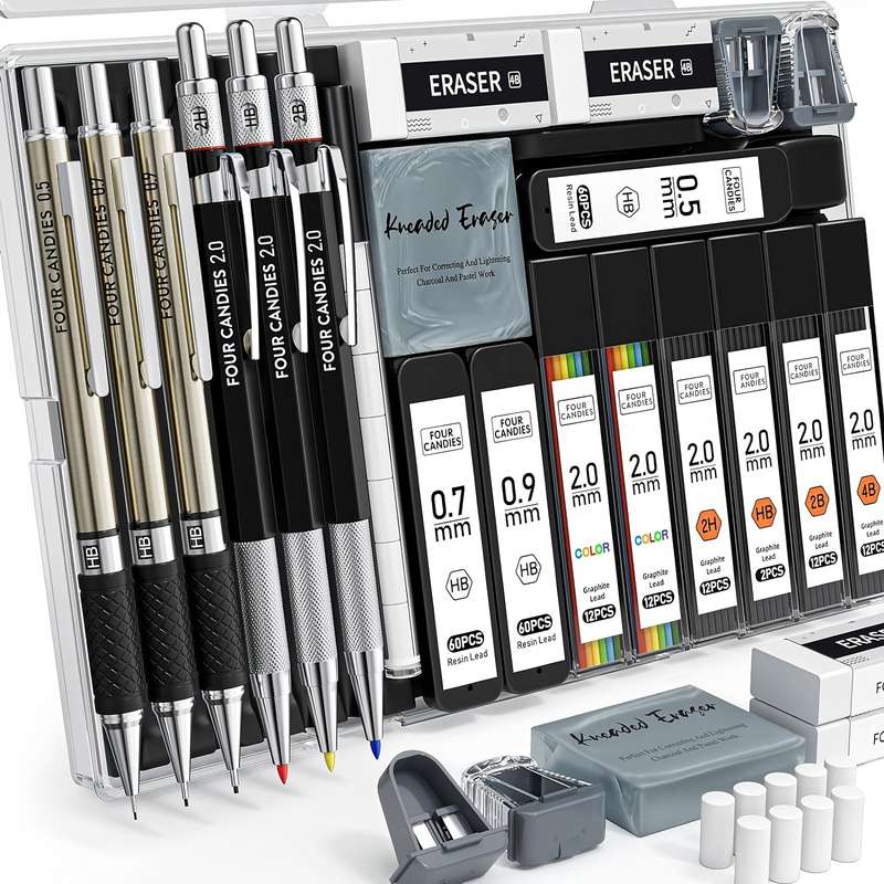 25-Piece Art Set Mechanical Pencils