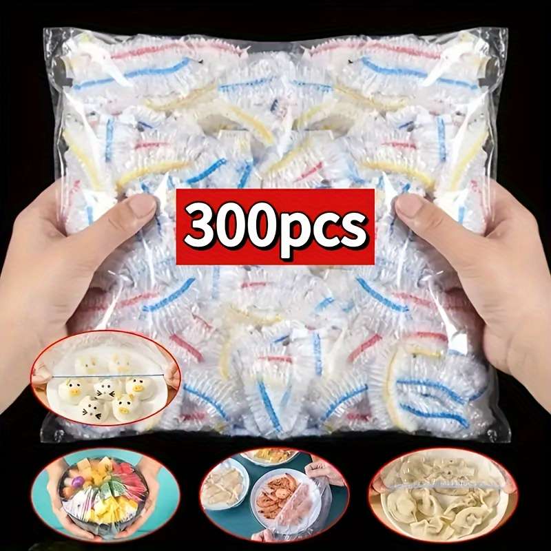 300 pcs Stretchable Food Wrap - Disposable