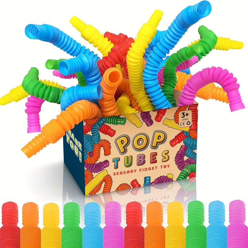30-Piece Sensory Tube Toy Set