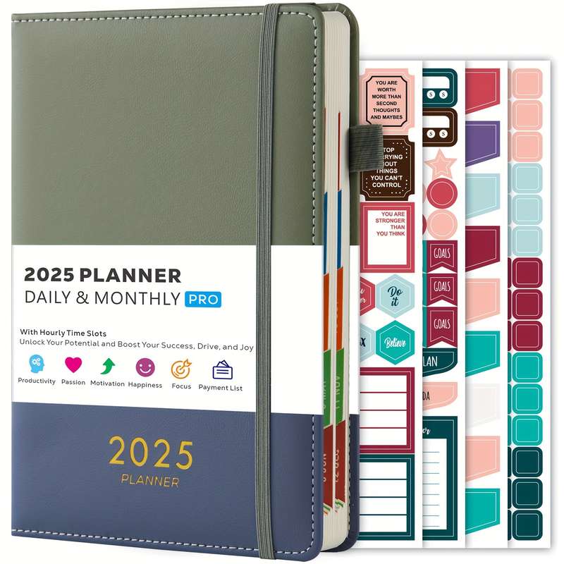 2025 Daily and Monthly Planner for Adults