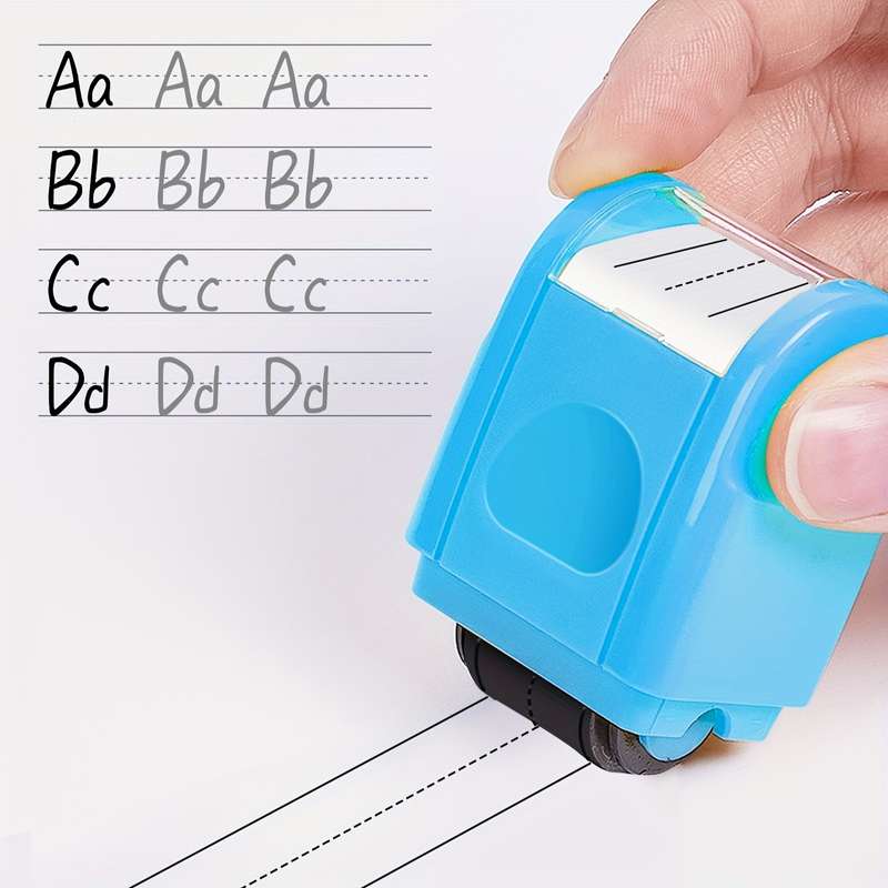Teacher Hand Roller Stamp With Dotted Line