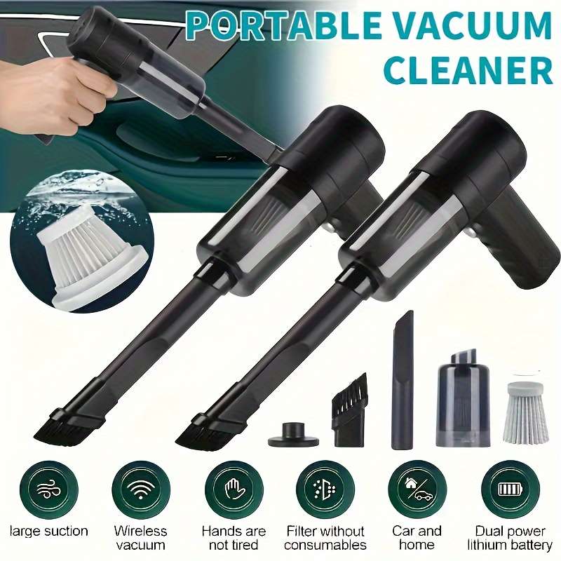 Portable Handheld Vacuum Cleaner With Accessories