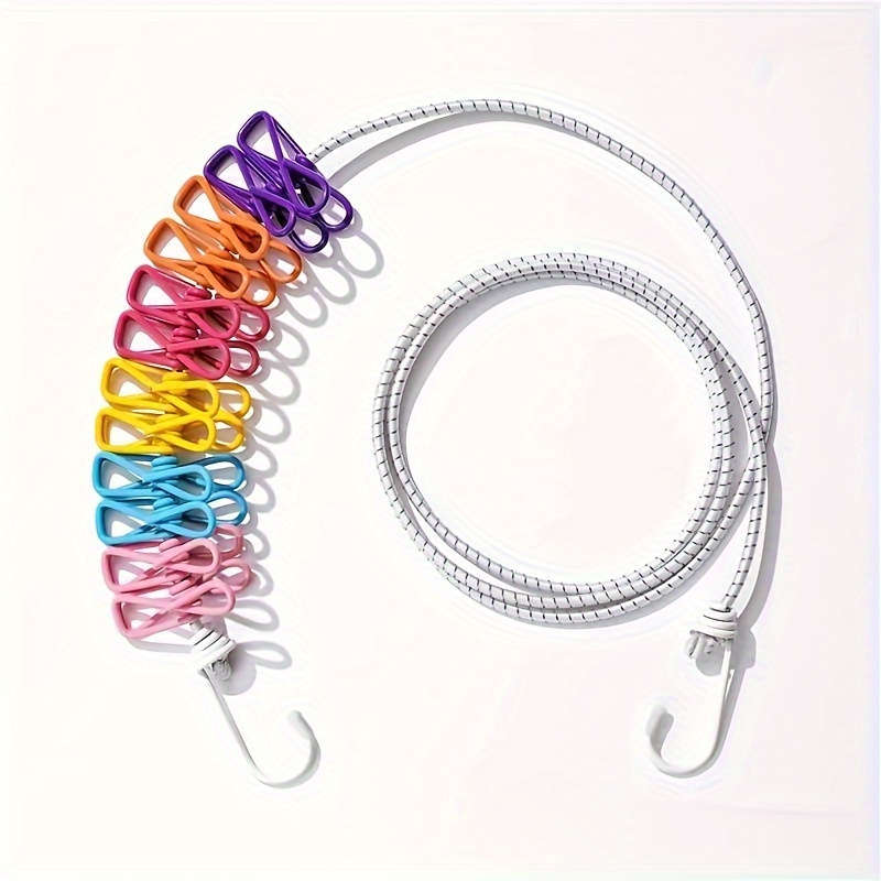 Clothesline Comes With 12 Clothespins - Lightweight