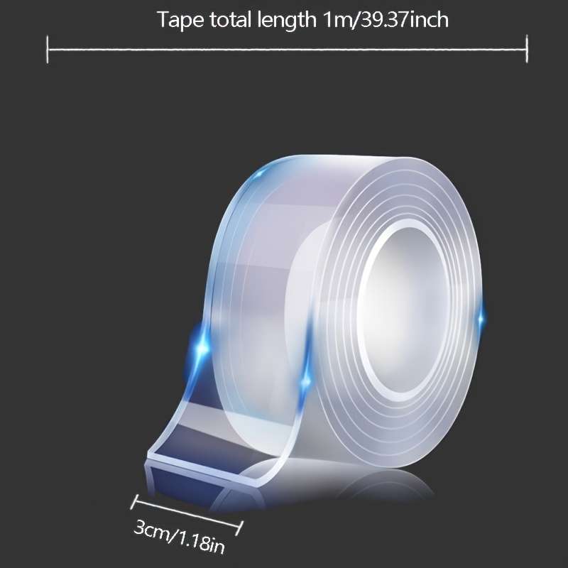 Extra Strong Double-Sided Tape Clear Washable