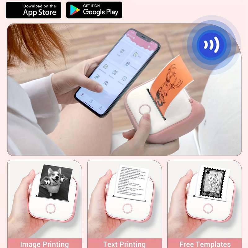 Mini Thermal Printer Wireless Sticker Maker