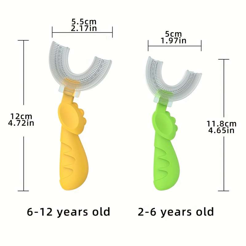 U-Shaped Silicone Cleaning Toothbrush
