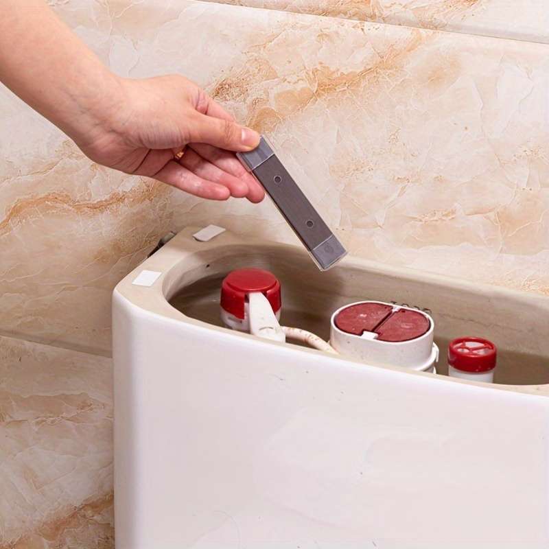Magnetic toilet bowl cleaner