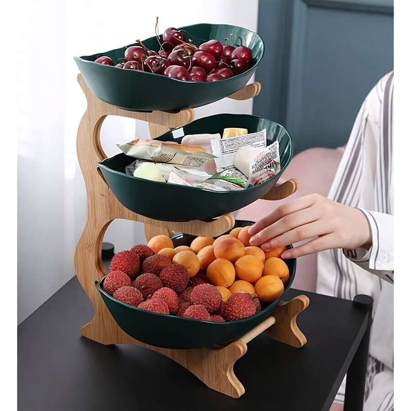 Creative Two-Layer/Three-Layer Kitchen Fruit Basket Set