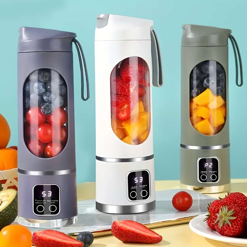Portable Usb Rechargeable Blender And Juicer - Easy To Clean, Perfect For Making Fruit And Vegetable