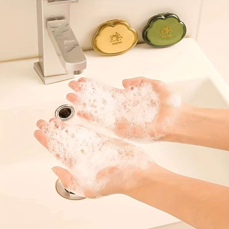 Mini portable disposable travel paper, soap flakes