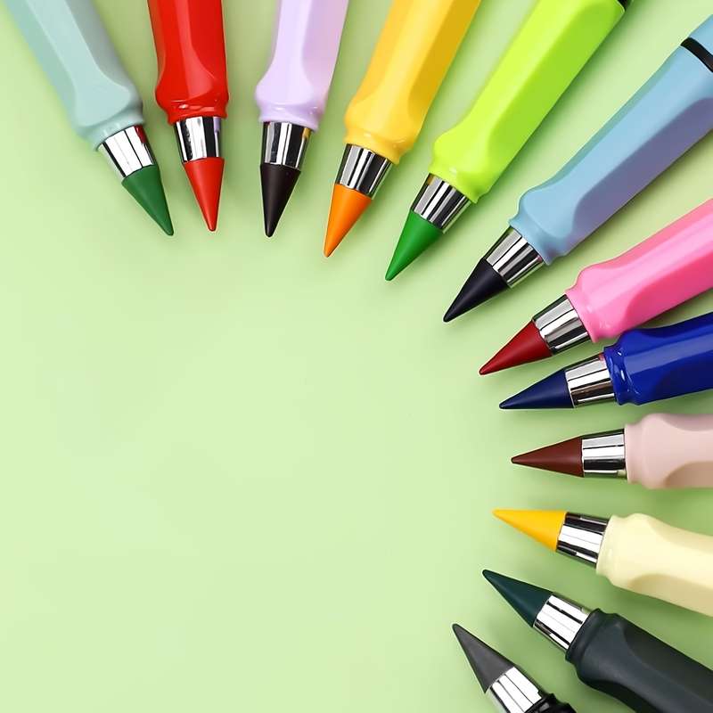 Set Of 12 Non-Sharpening Colored Pencils