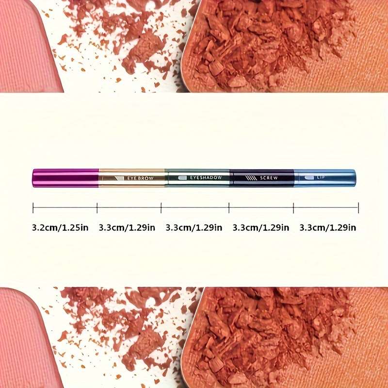 4 In 1 Eyebrow Brush Lip Brush Eyelash And Eye Shadow Brush