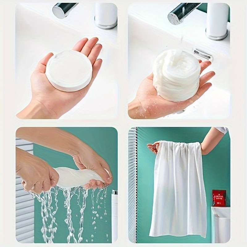 5-Pack Large Disposable Bath Towels