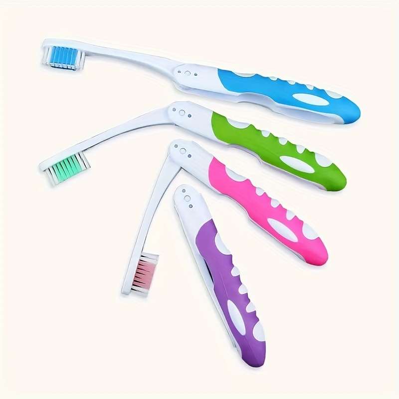6-Piece Portable Folding Toothbrush