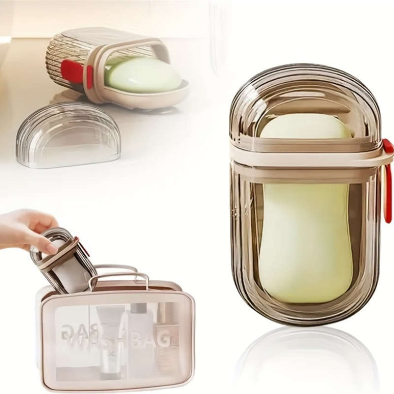 Travel Toothbrush Cup And Soap Dish Set