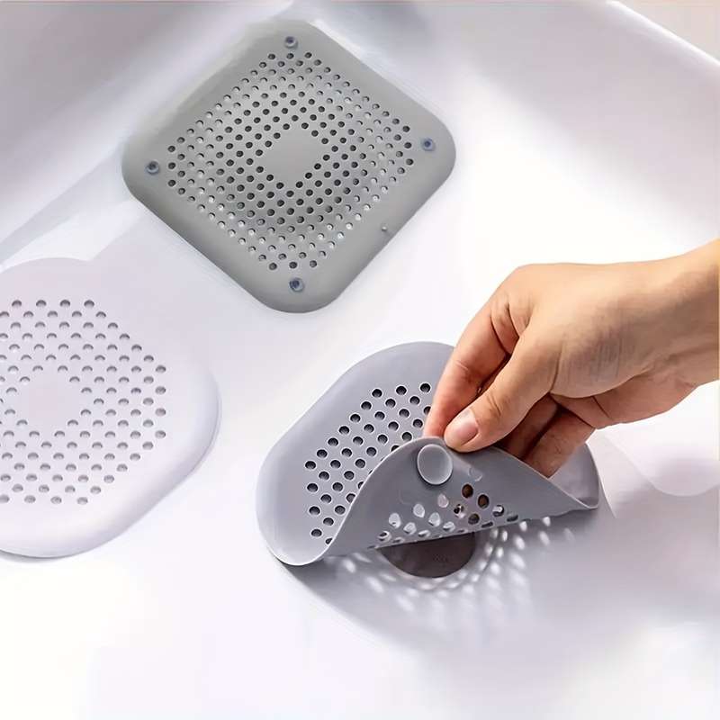 1 Pack Silicone Hair Catcher Drain Filter For Shower, Bathroom And Kitchen, Clog Preventer
