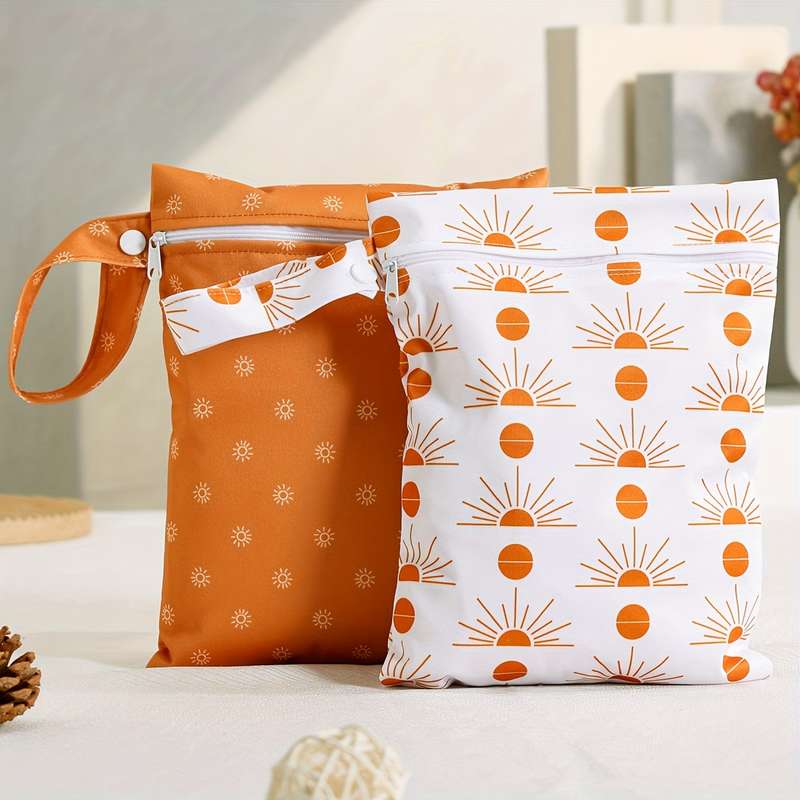 2 Waterproof Washable Storage Bags