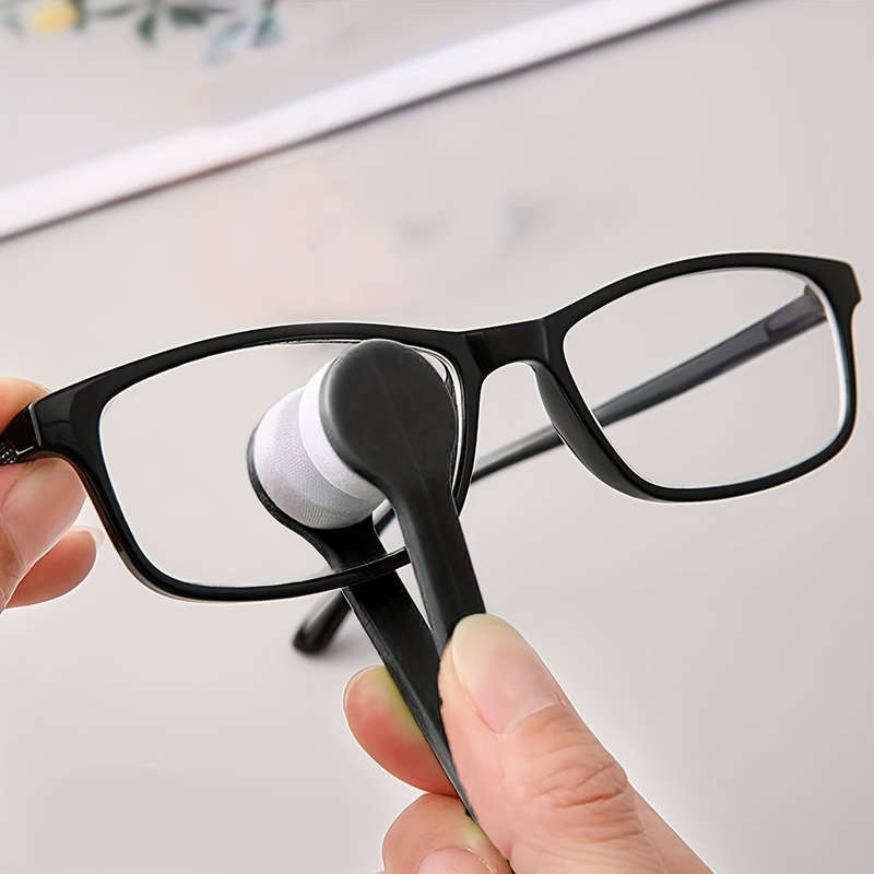 Portable Microfiber Glasses Cleaning Brush - Multifunctional Fashion Glasses Wiping Tool