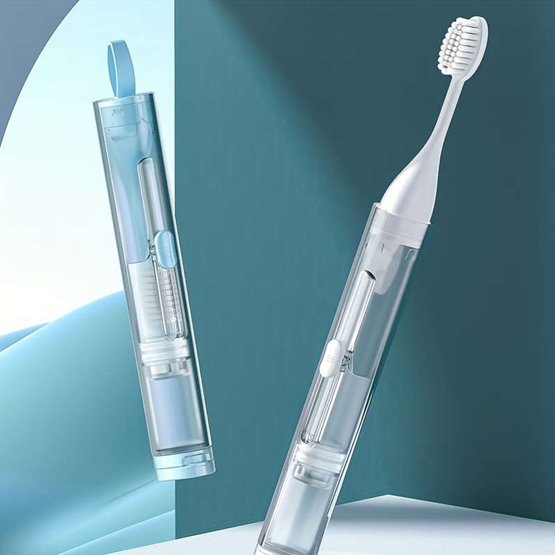 Manual Toothbrush With Portable Toothpaste Reservoir