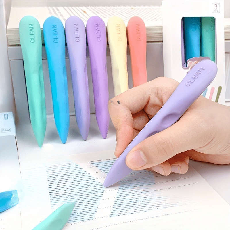 3-Piece Eraser Pencil Eraser Clean And Traceless Set