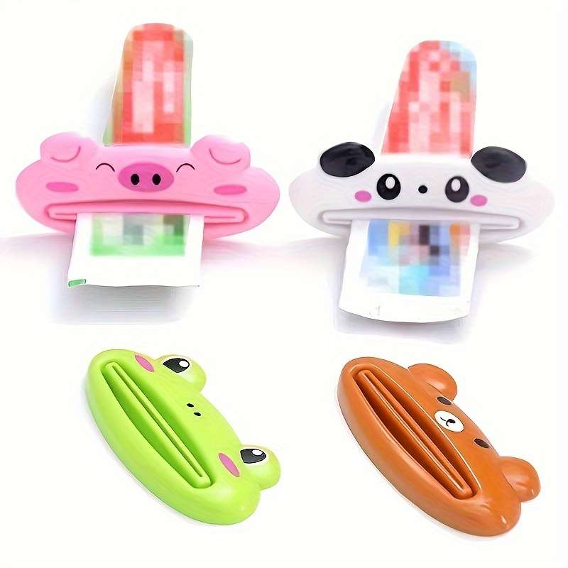 Colorful Animal Shape Toothpaste Tube Squeezer - Simple And Convenient Toothpaste Dispenser