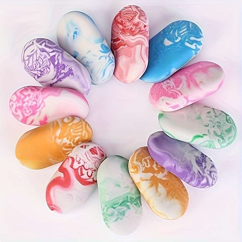 3 Pieces Marble Pencil Eraser
