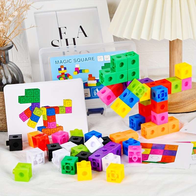 Children's Colorful Building Block Toy Set