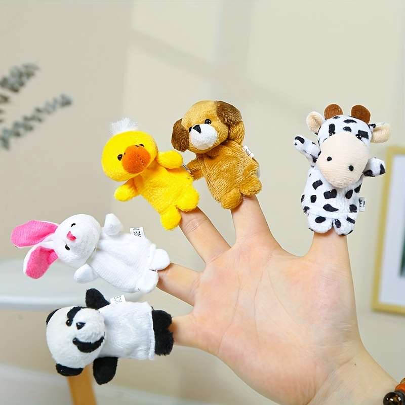 10-Piece Mini Animal Finger Puppet Set