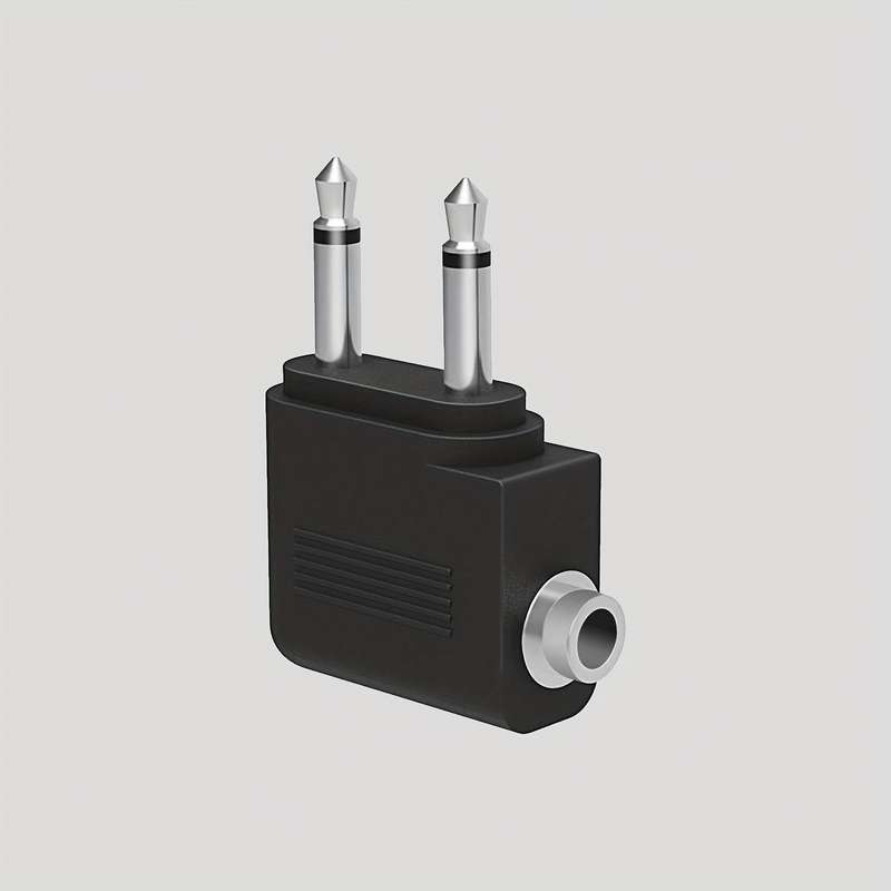 2x3.5MM male to 3.5MM female aircraft headphone adapter