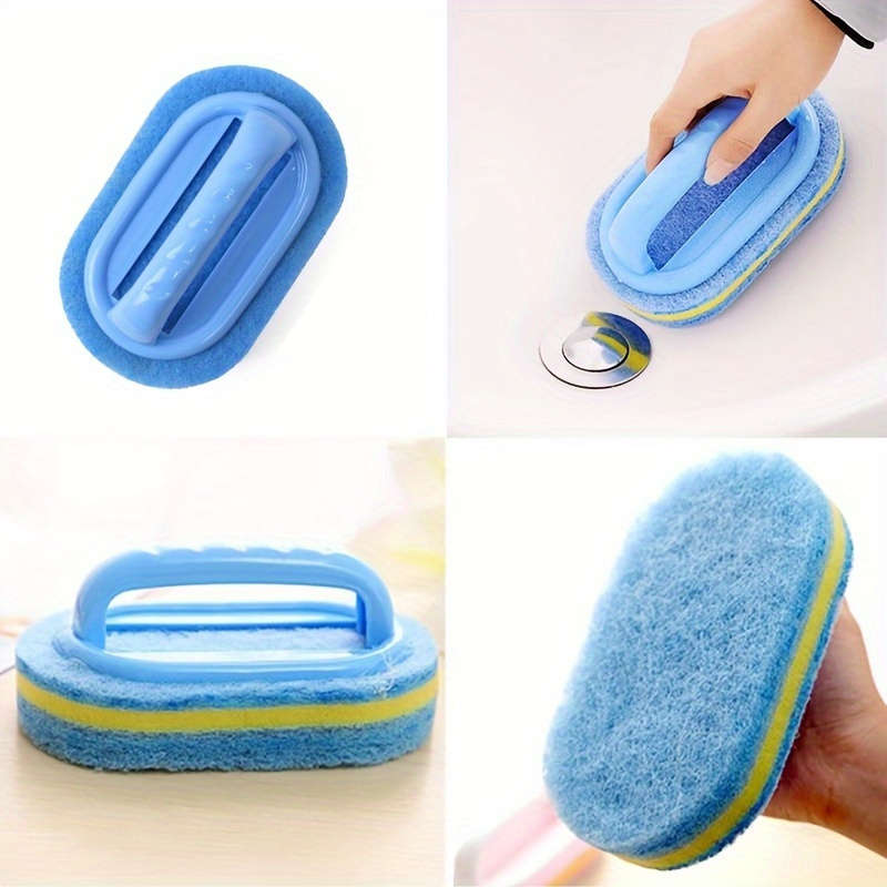 3-Layer Household Cleaning Sponge With Handle
