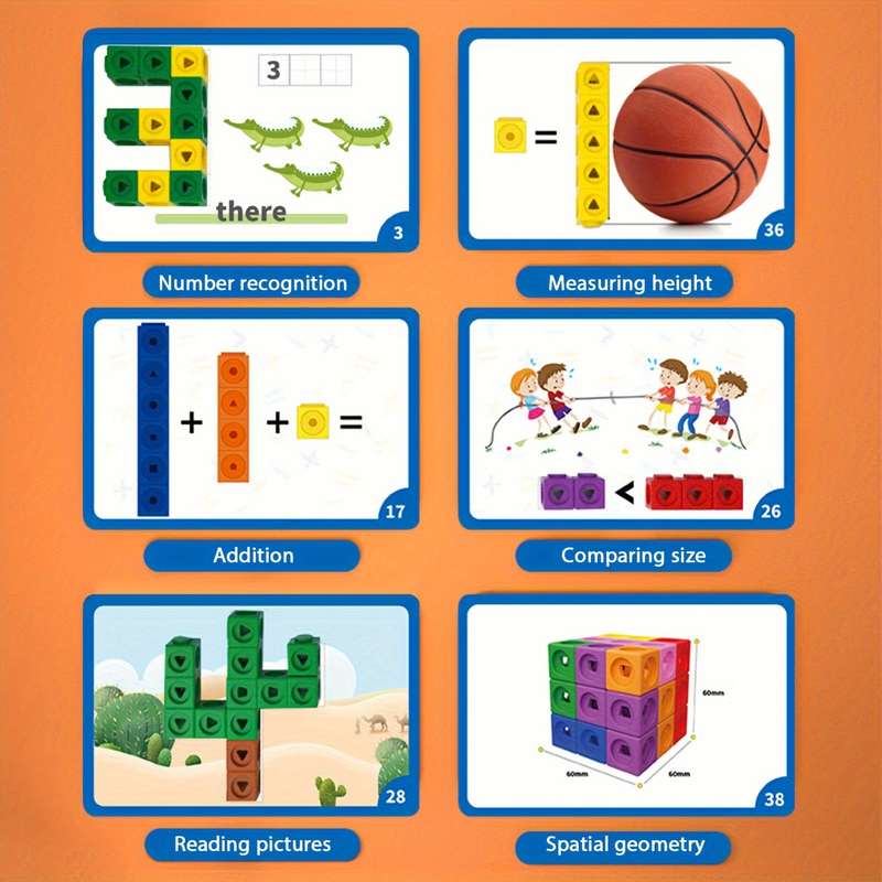 100 Math Connect Cubes