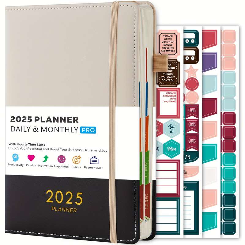 2025 Daily and Monthly Planner for Adults