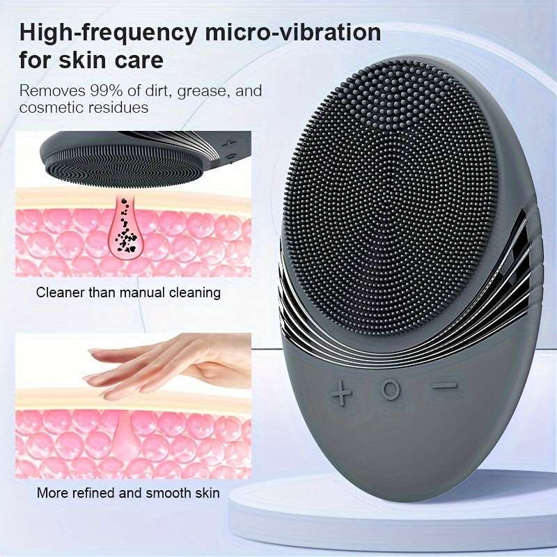Electric Silicone Facial Cleansing Brush