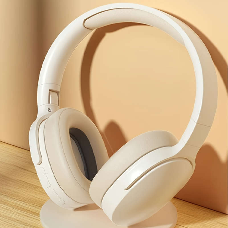 Beige Wireless Headphones