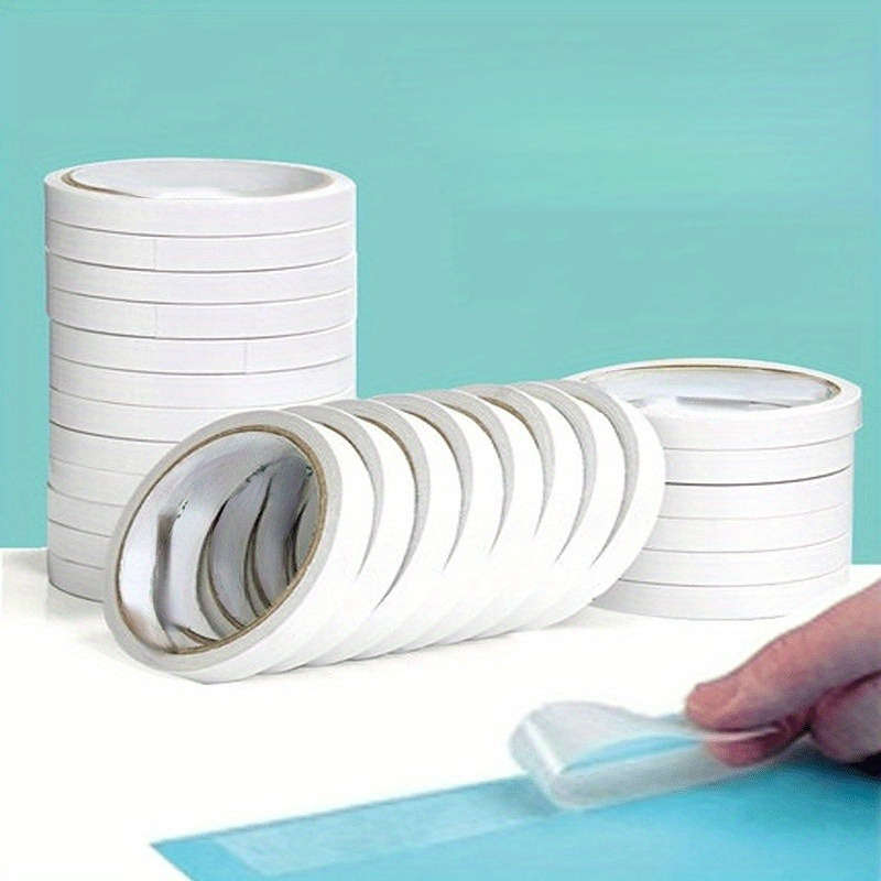 20 Rolls Of Double-Sided Clear Tape - Strong Adhesive