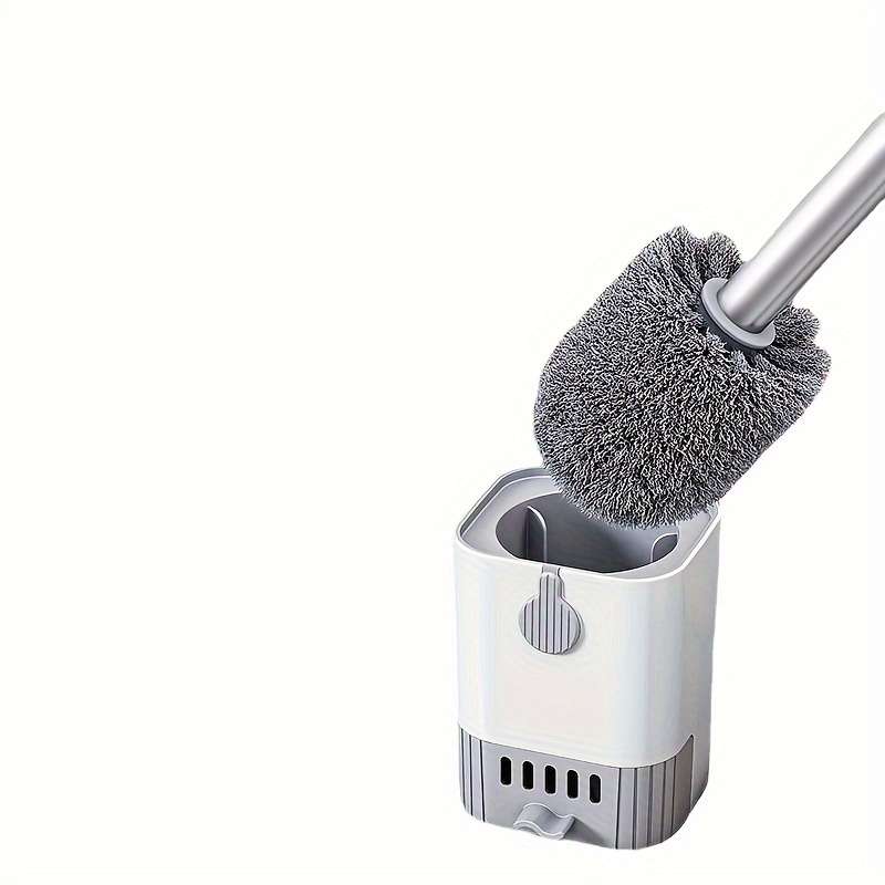 Wall-Mounted Long-Handled Toilet Brush Set