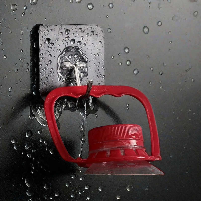 Heavy duty transparent adhesive hooks 24Pcs available, 9.98 KG super strong load-bearing, no drillin