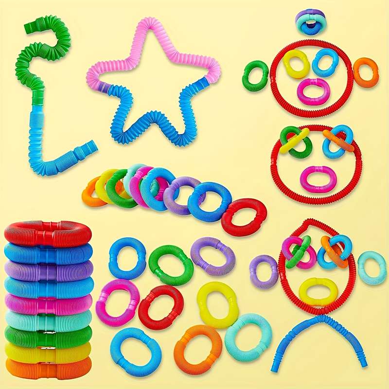 30-Piece Sensory Tube Toy Set