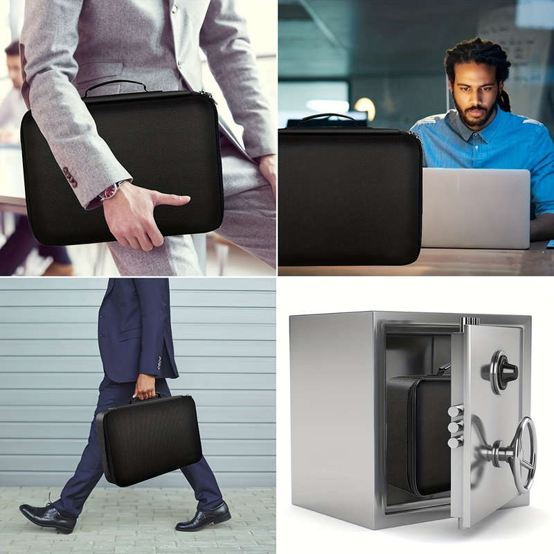 Lockable Fireproof Document And Wallet
