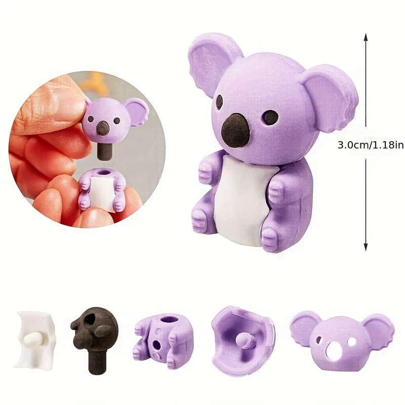 25 Animal Erasers